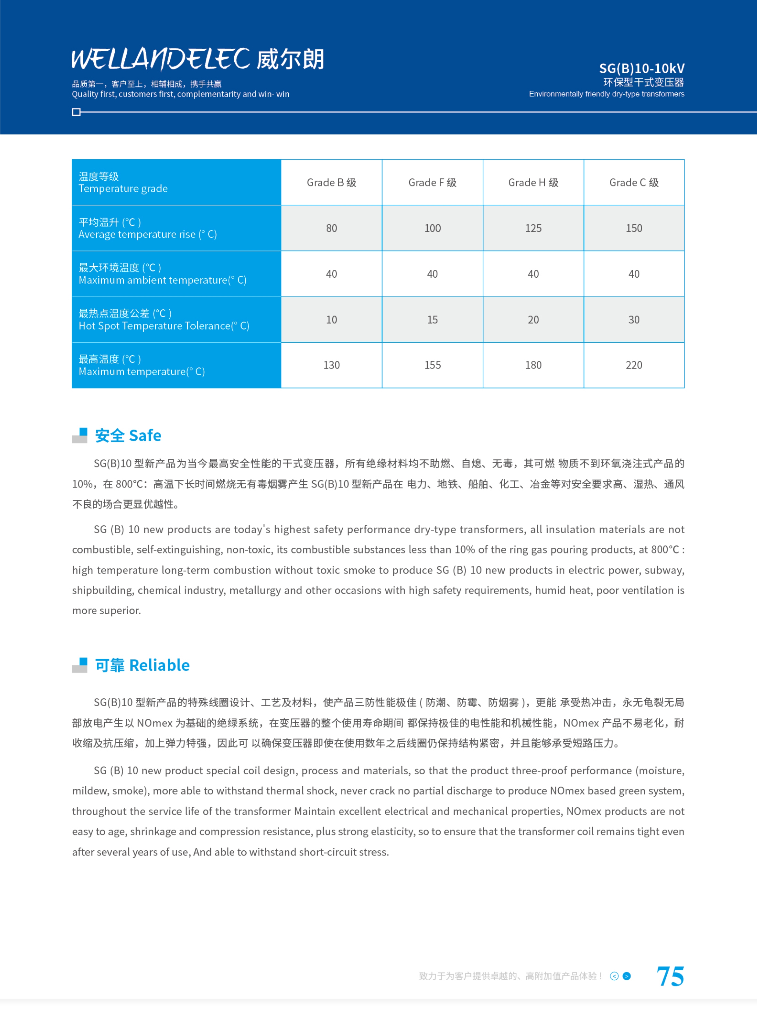 环保型干式变压器