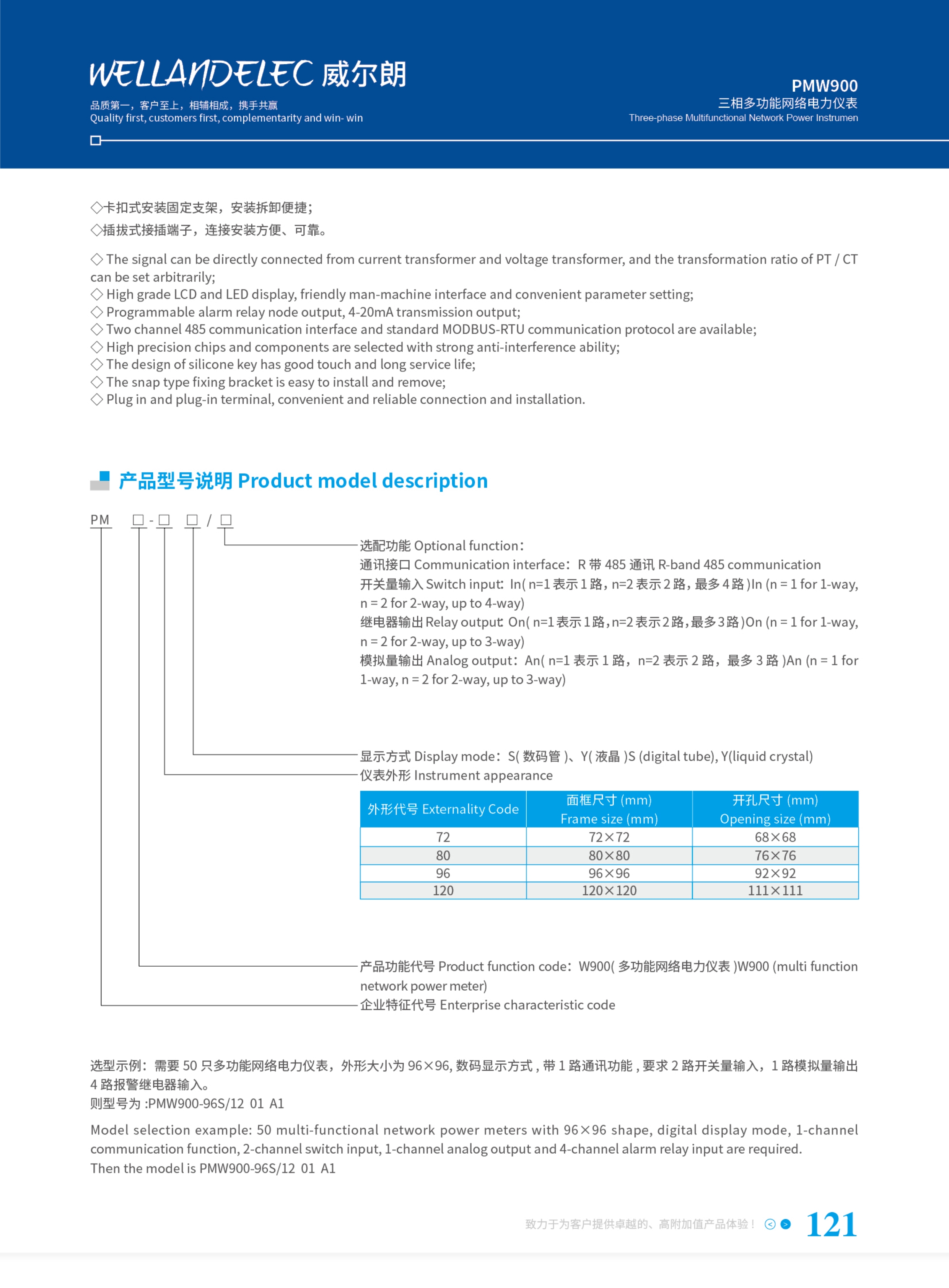 三相多功能网络电力仪表